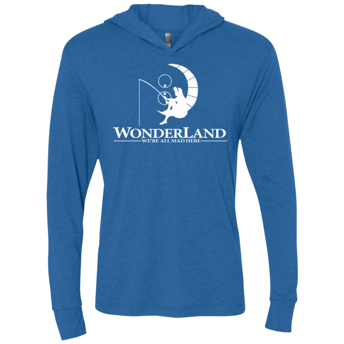 T-Shirts Vintage Royal / X-Small Wonderland Animation Triblend Long Sleeve Hoodie Tee