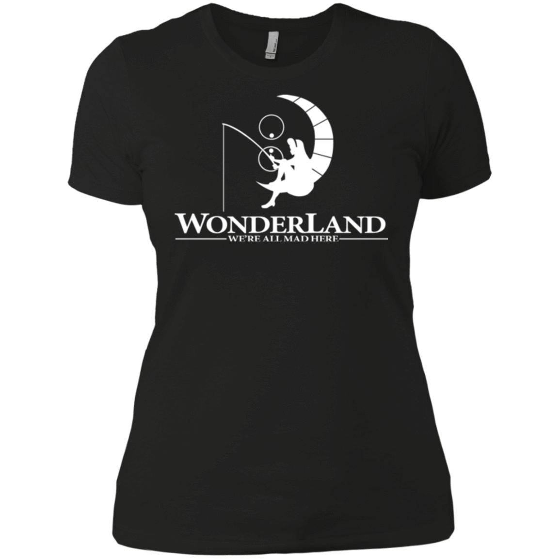 T-Shirts Black / X-Small Wonderland Animation Women's Premium T-Shirt