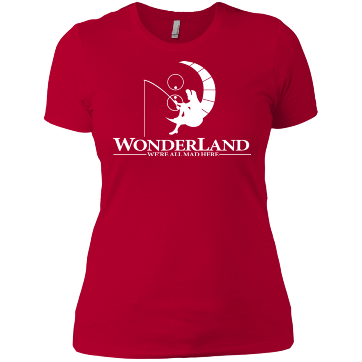 T-Shirts Red / X-Small Wonderland Animation Women's Premium T-Shirt
