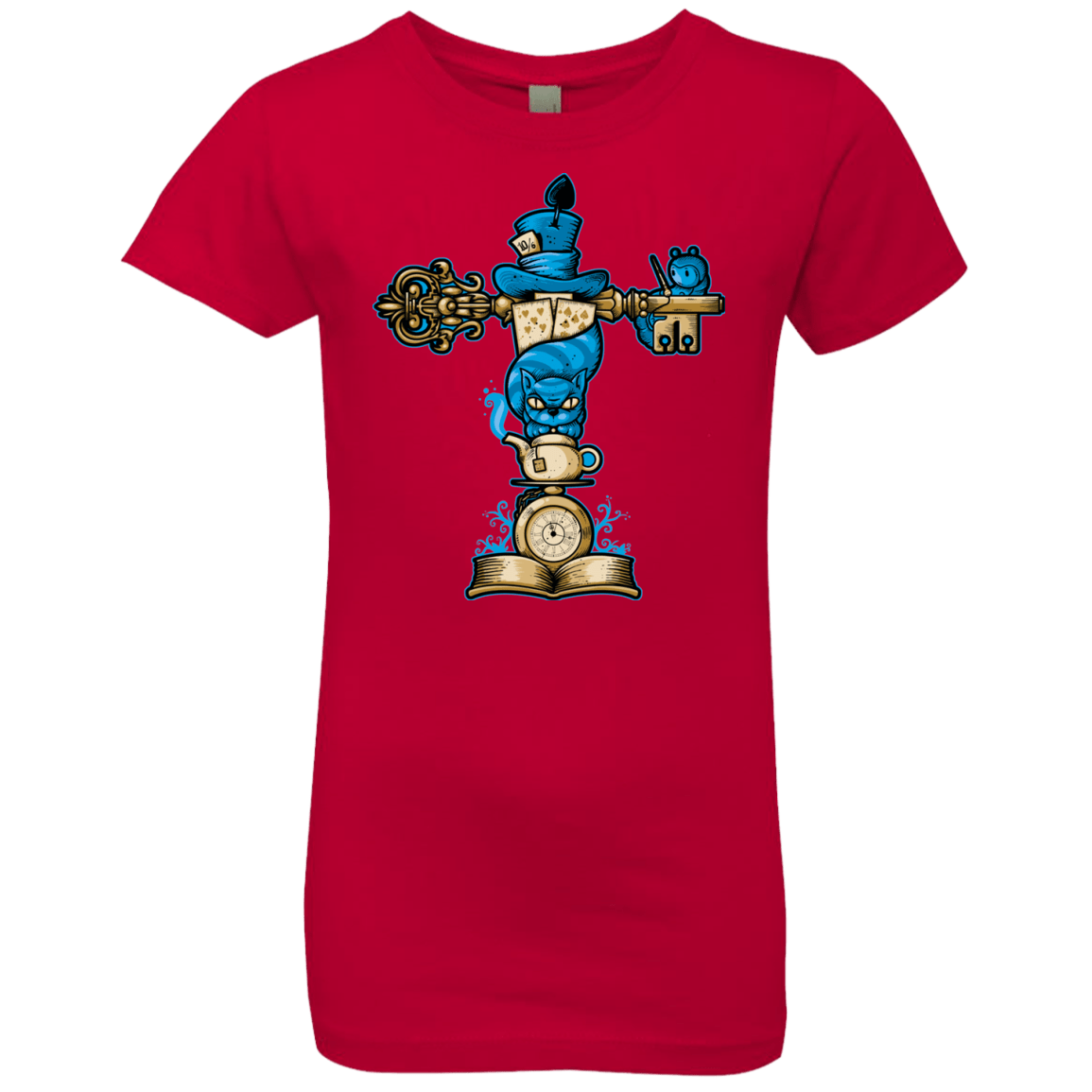 T-Shirts Red / YXS Wonderland Totem Girls Premium T-Shirt