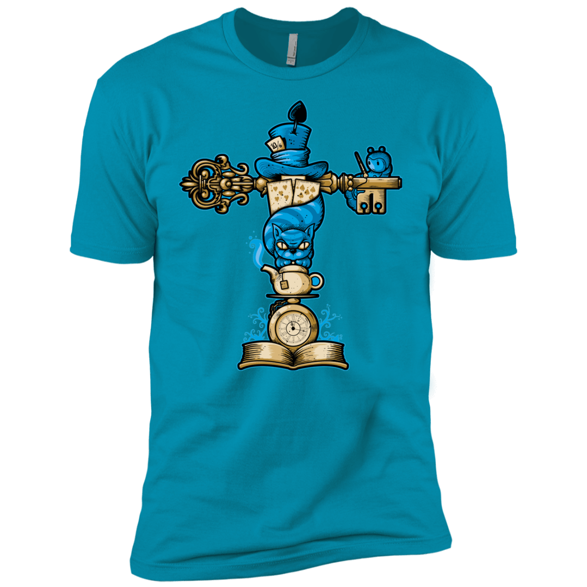 T-Shirts Turquoise / X-Small Wonderland Totem Men's Premium T-Shirt