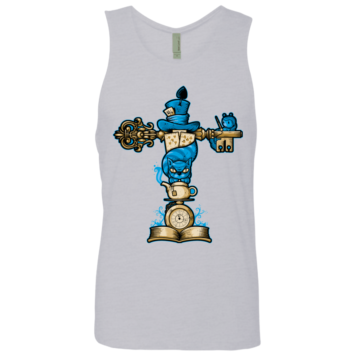 T-Shirts Heather Grey / Small Wonderland Totem Men's Premium Tank Top