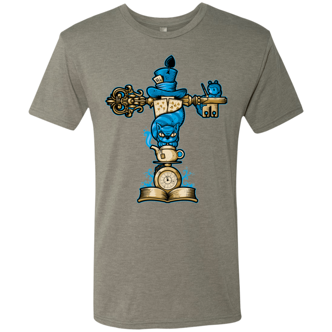 T-Shirts Venetian Grey / Small Wonderland Totem Men's Triblend T-Shirt