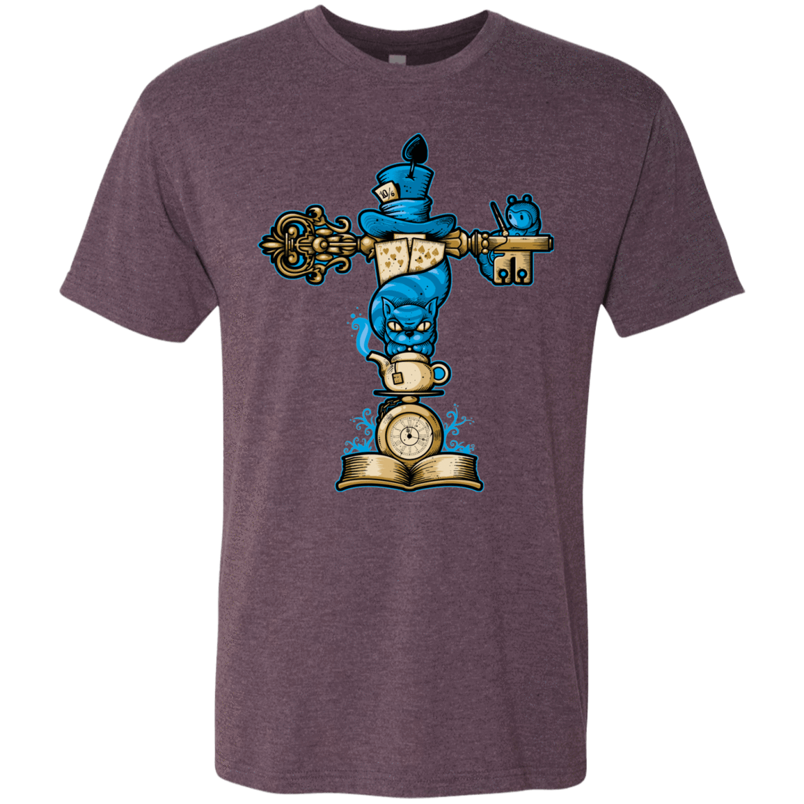 T-Shirts Vintage Purple / Small Wonderland Totem Men's Triblend T-Shirt