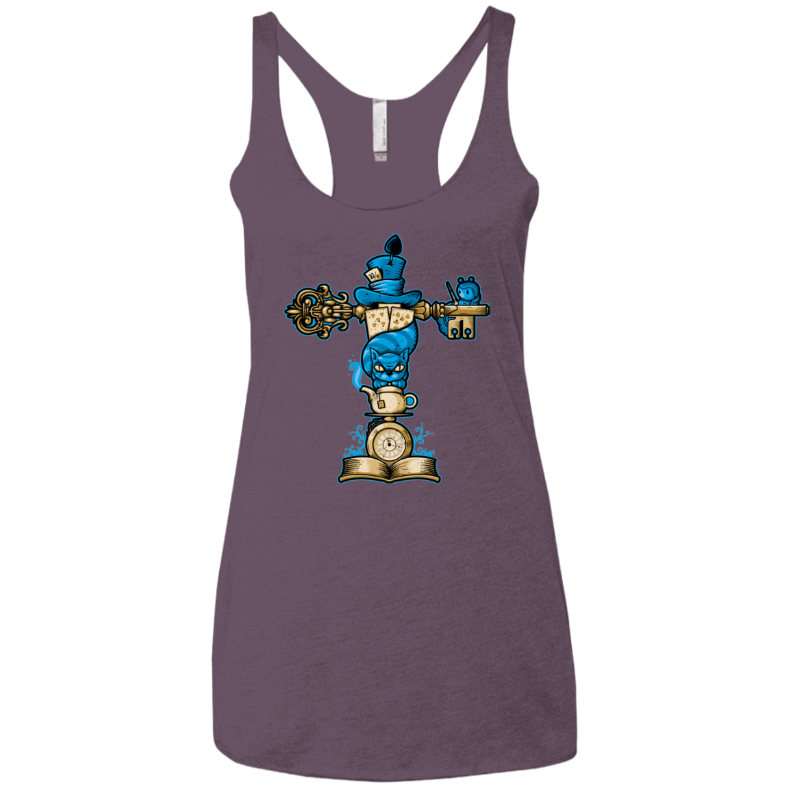 T-Shirts Vintage Purple / X-Small Wonderland Totem Women's Triblend Racerback Tank