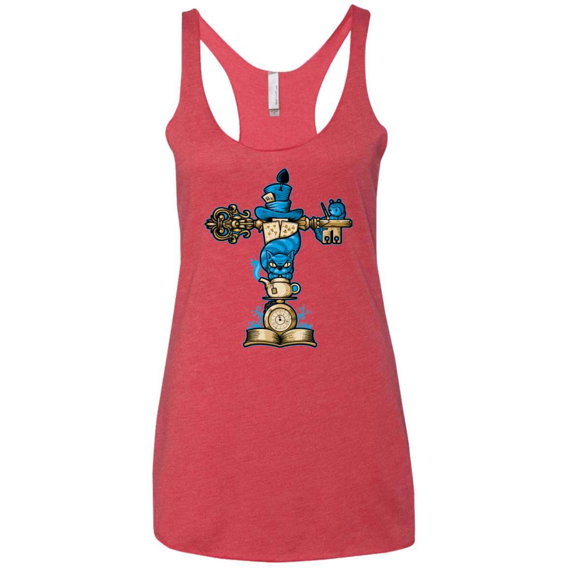 T-Shirts Vintage Red / X-Small Wonderland Totem Women's Triblend Racerback Tank