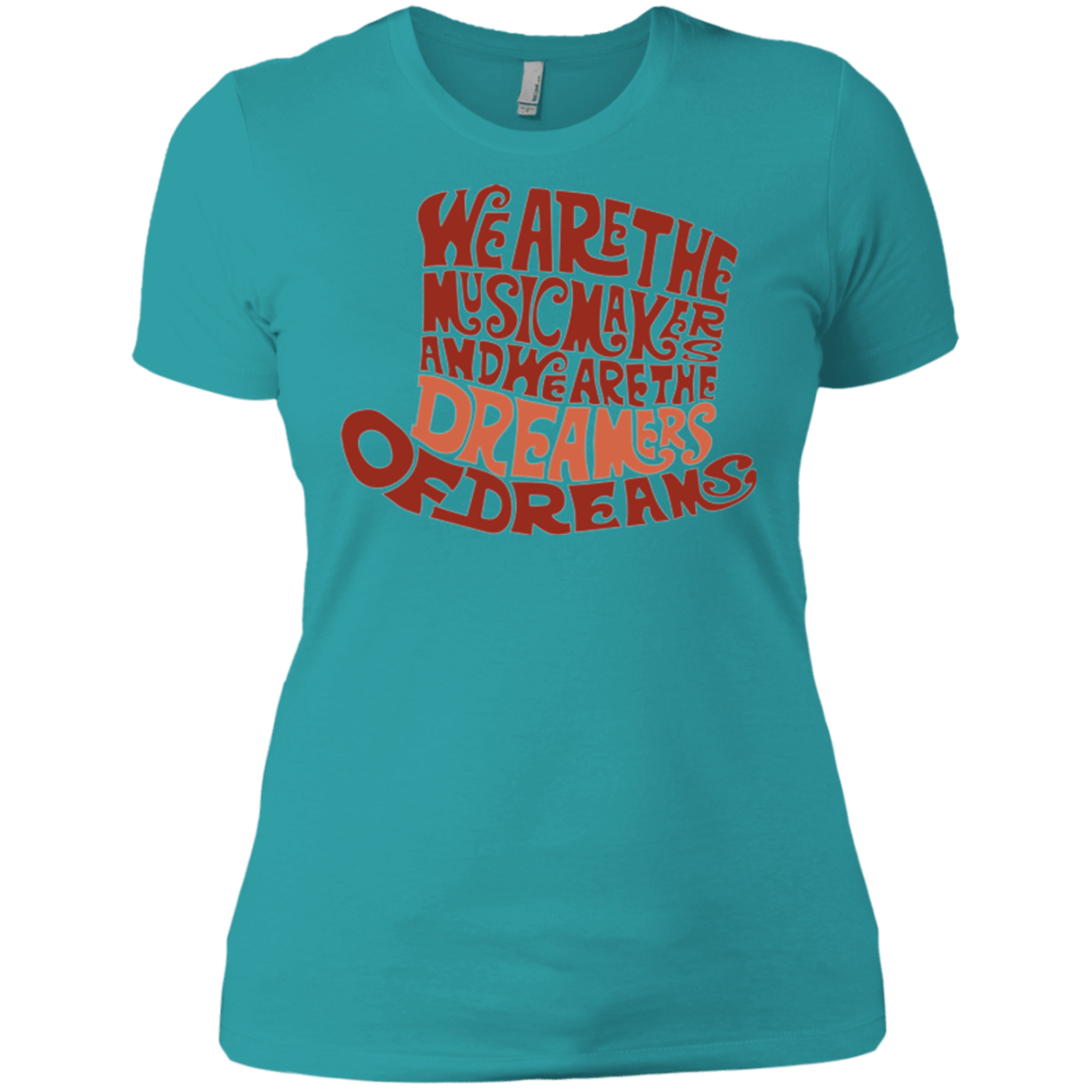 T-Shirts Tahiti Blue / X-Small Wonka Brown Women's Premium T-Shirt