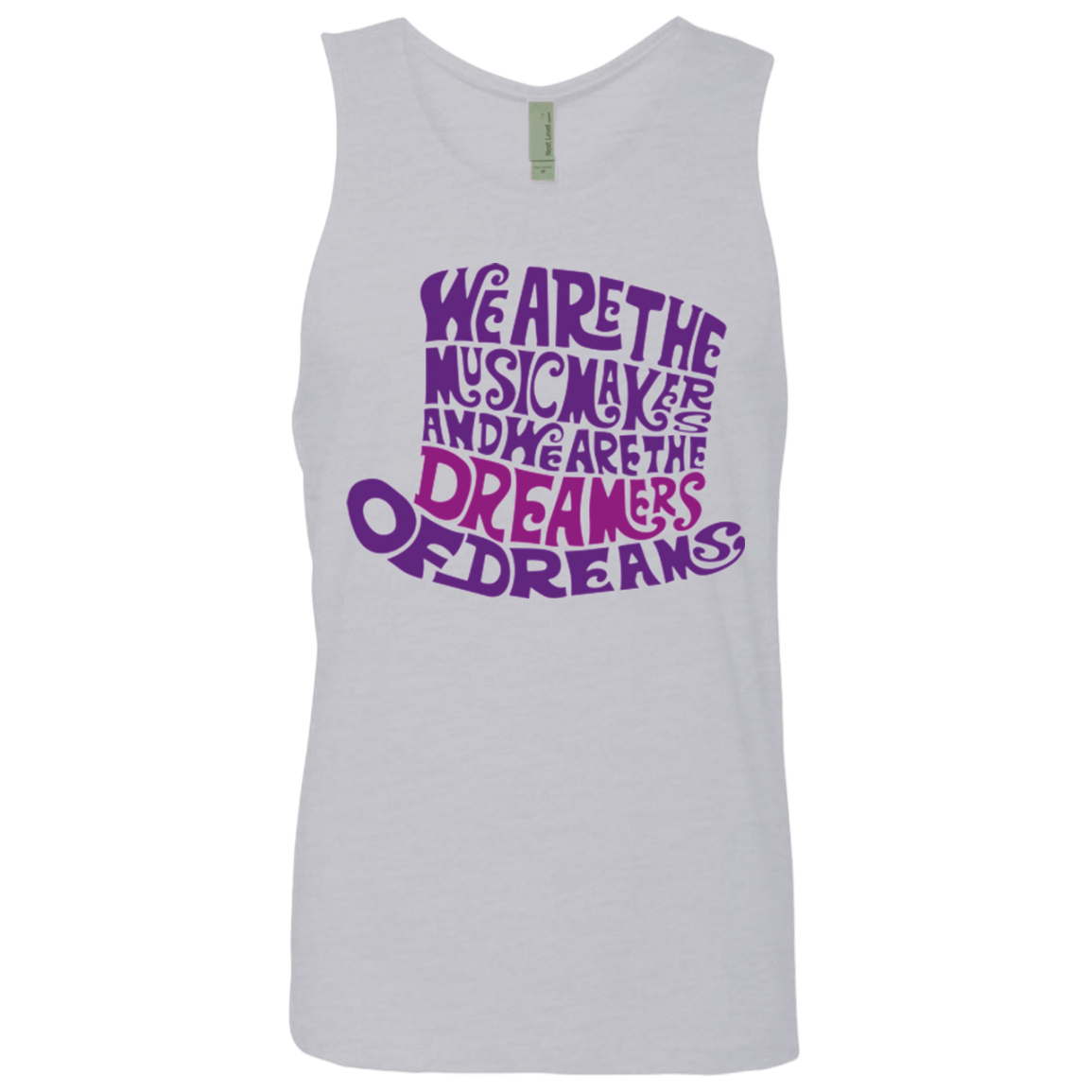 T-Shirts Heather Grey / Small Wonka Purple Men's Premium Tank Top