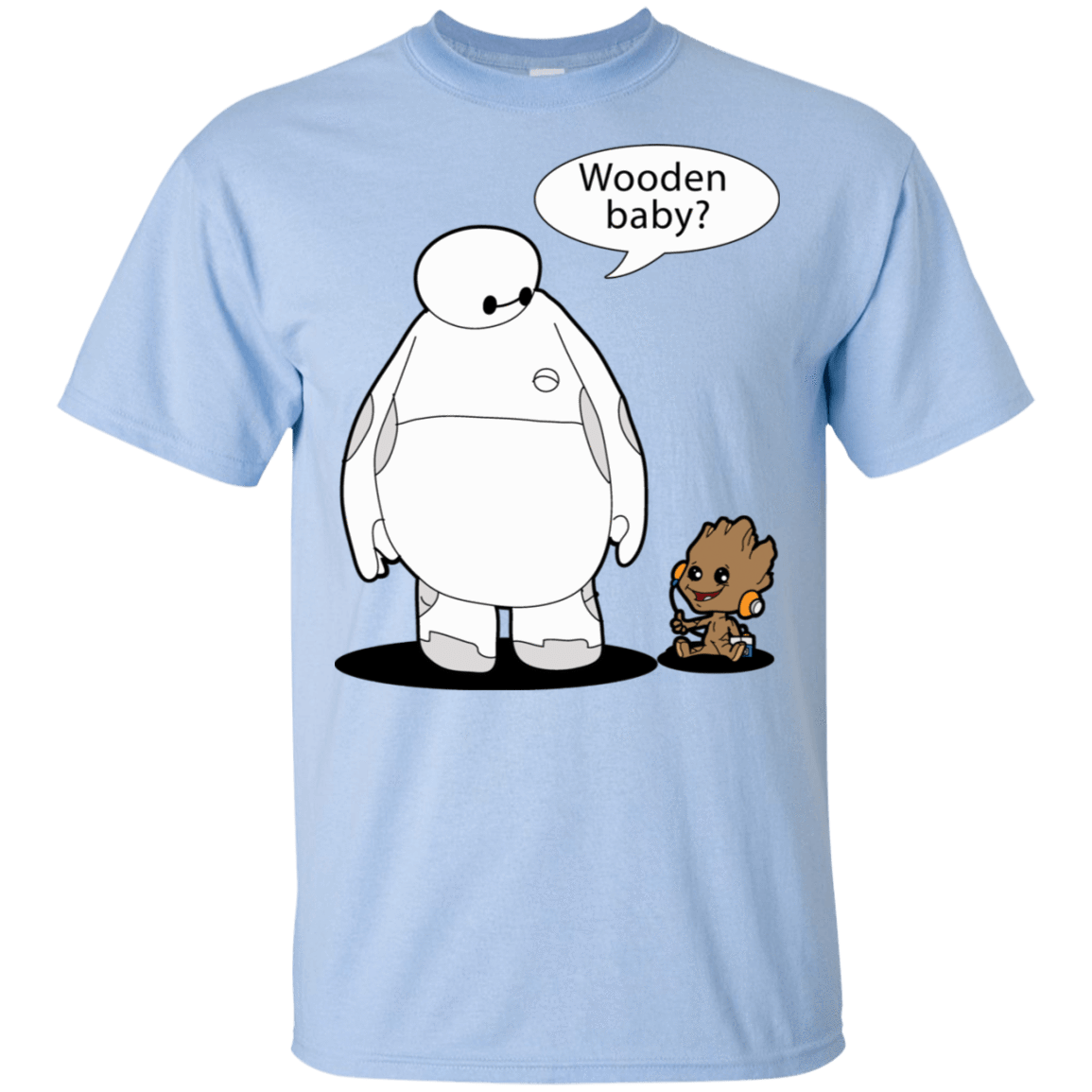 T-Shirts Light Blue / S Wooden Baby T-Shirt