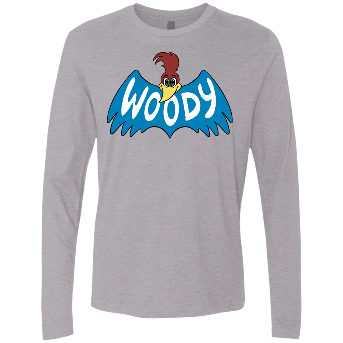 T-Shirts Heather Grey / S Woodpecker Men's Premium Long Sleeve