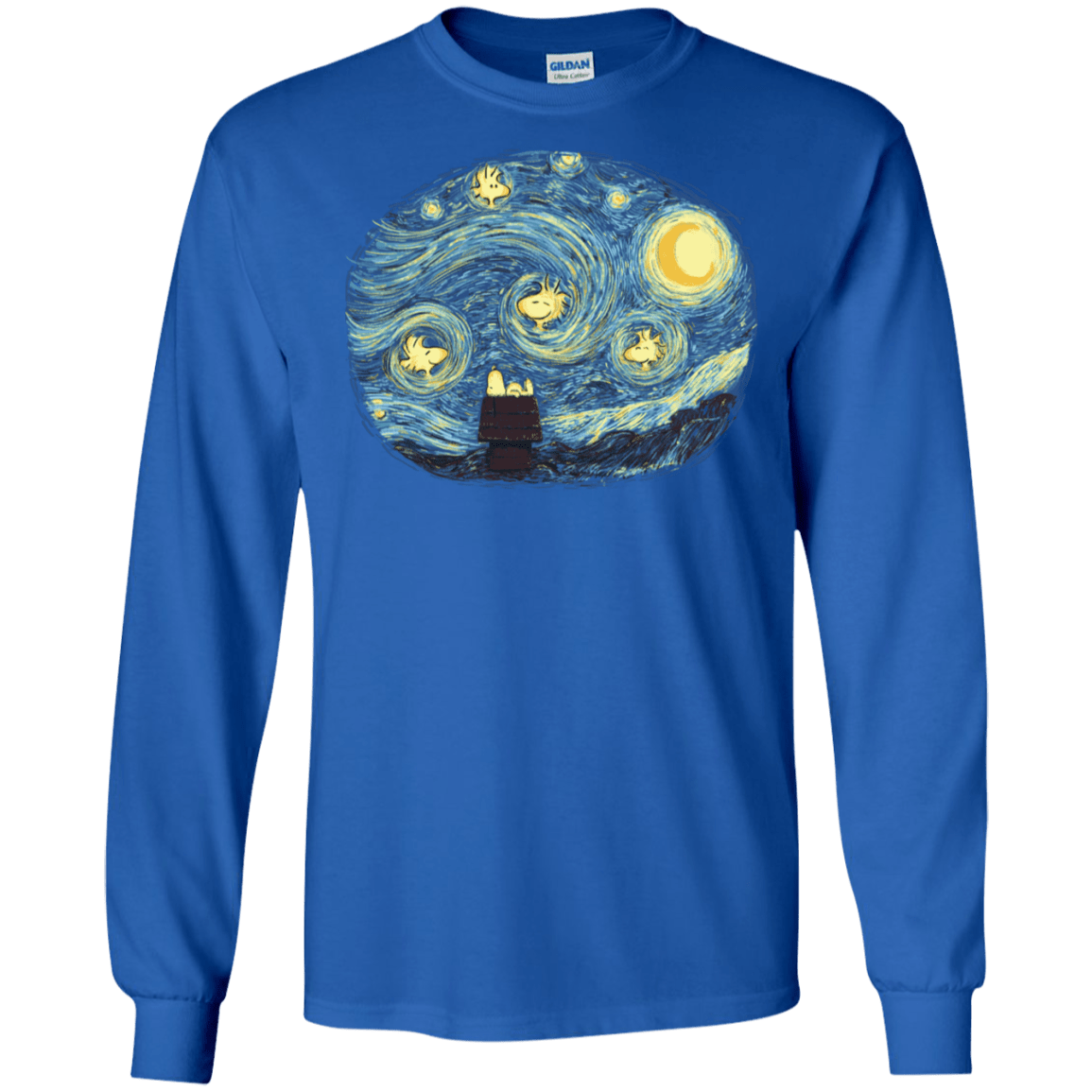 T-Shirts Royal / S Woody Night Men's Long Sleeve T-Shirt