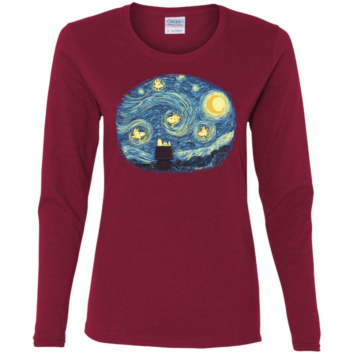 T-Shirts Cardinal / S Woody Night Women's Long Sleeve T-Shirt