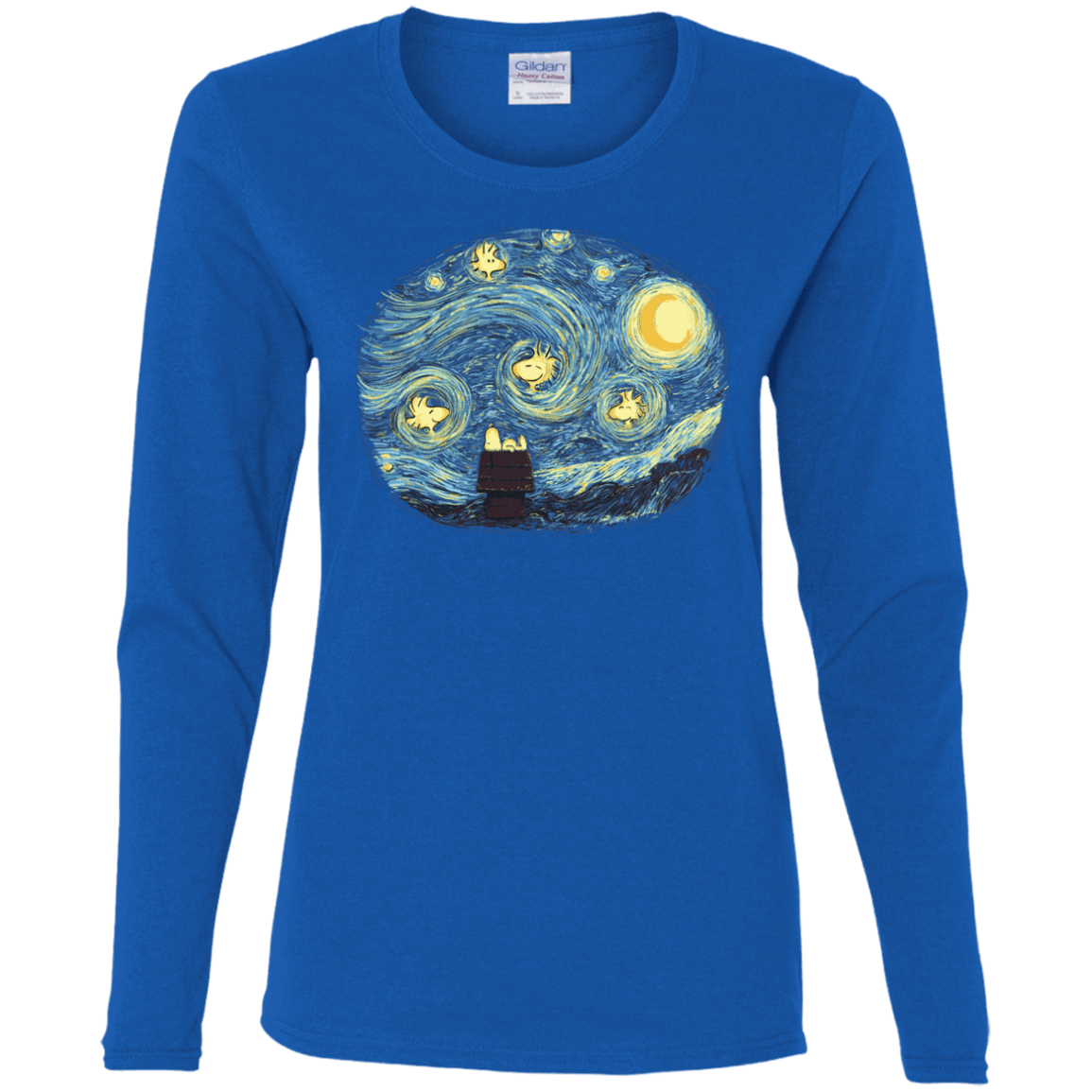 T-Shirts Royal / S Woody Night Women's Long Sleeve T-Shirt