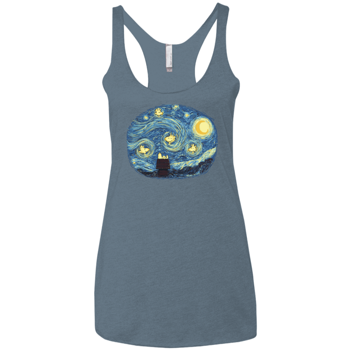 T-Shirts Indigo / X-Small Woody Night Women's Triblend Racerback Tank