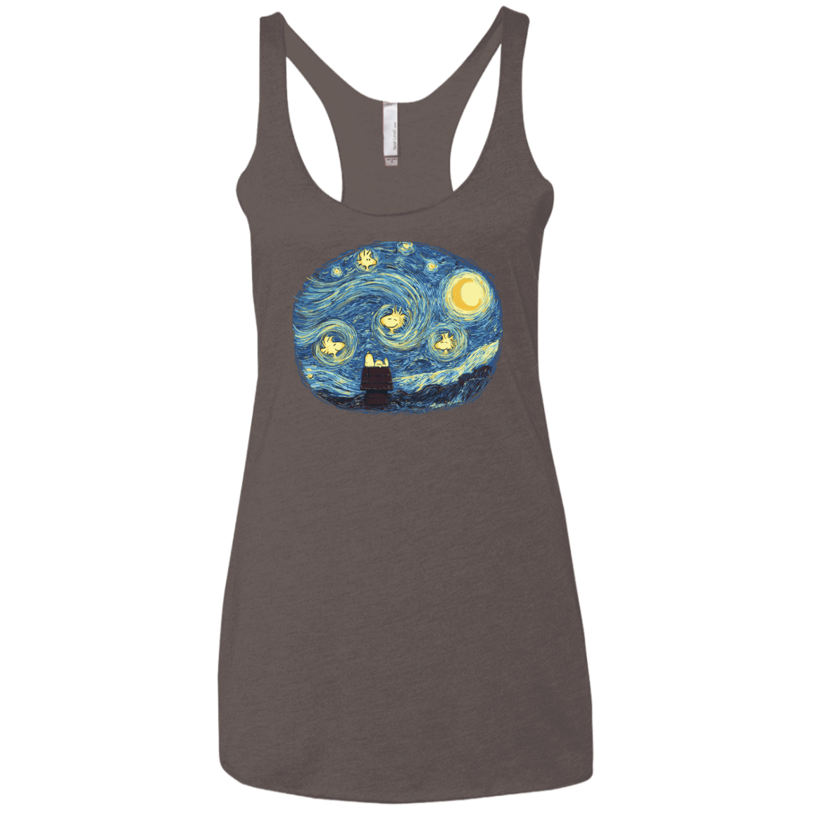 T-Shirts Macchiato / X-Small Woody Night Women's Triblend Racerback Tank