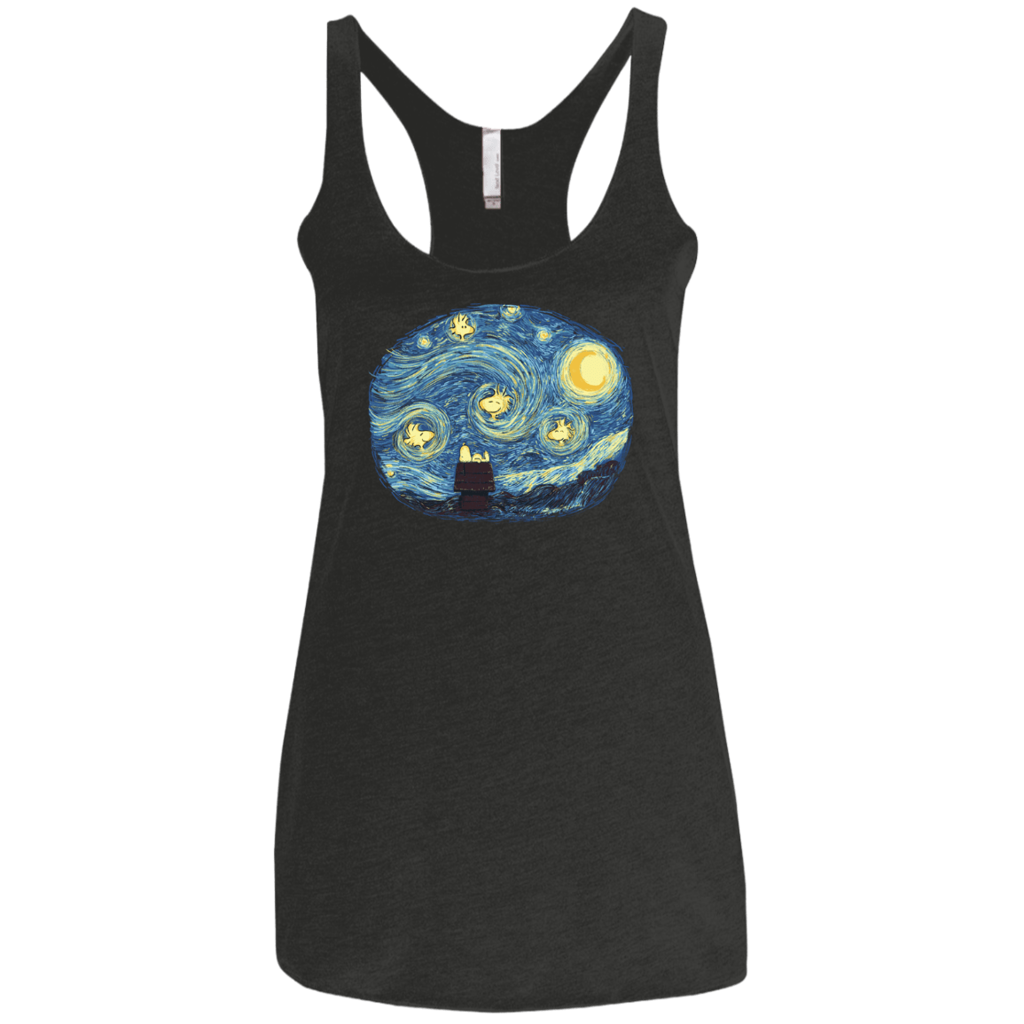T-Shirts Vintage Black / X-Small Woody Night Women's Triblend Racerback Tank