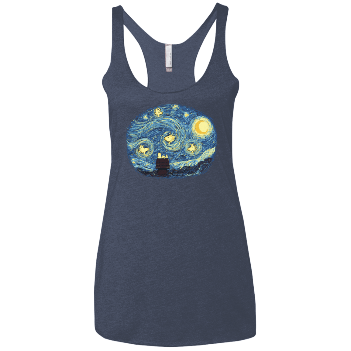 T-Shirts Vintage Navy / X-Small Woody Night Women's Triblend Racerback Tank