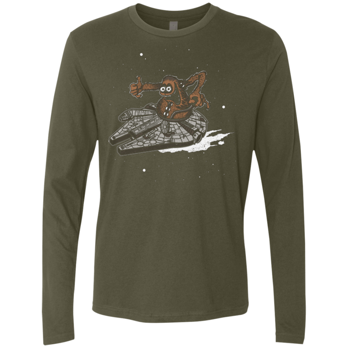 T-Shirts Military Green / Small Wook Fink Men's Premium Long Sleeve