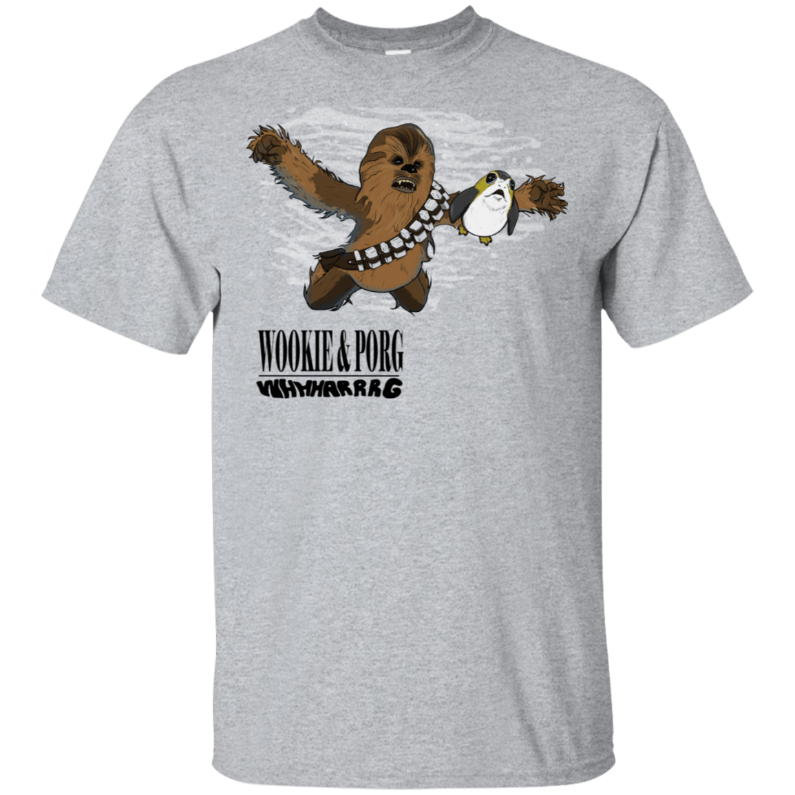 T-Shirts Sport Grey / S Wookie and Porg T-Shirt