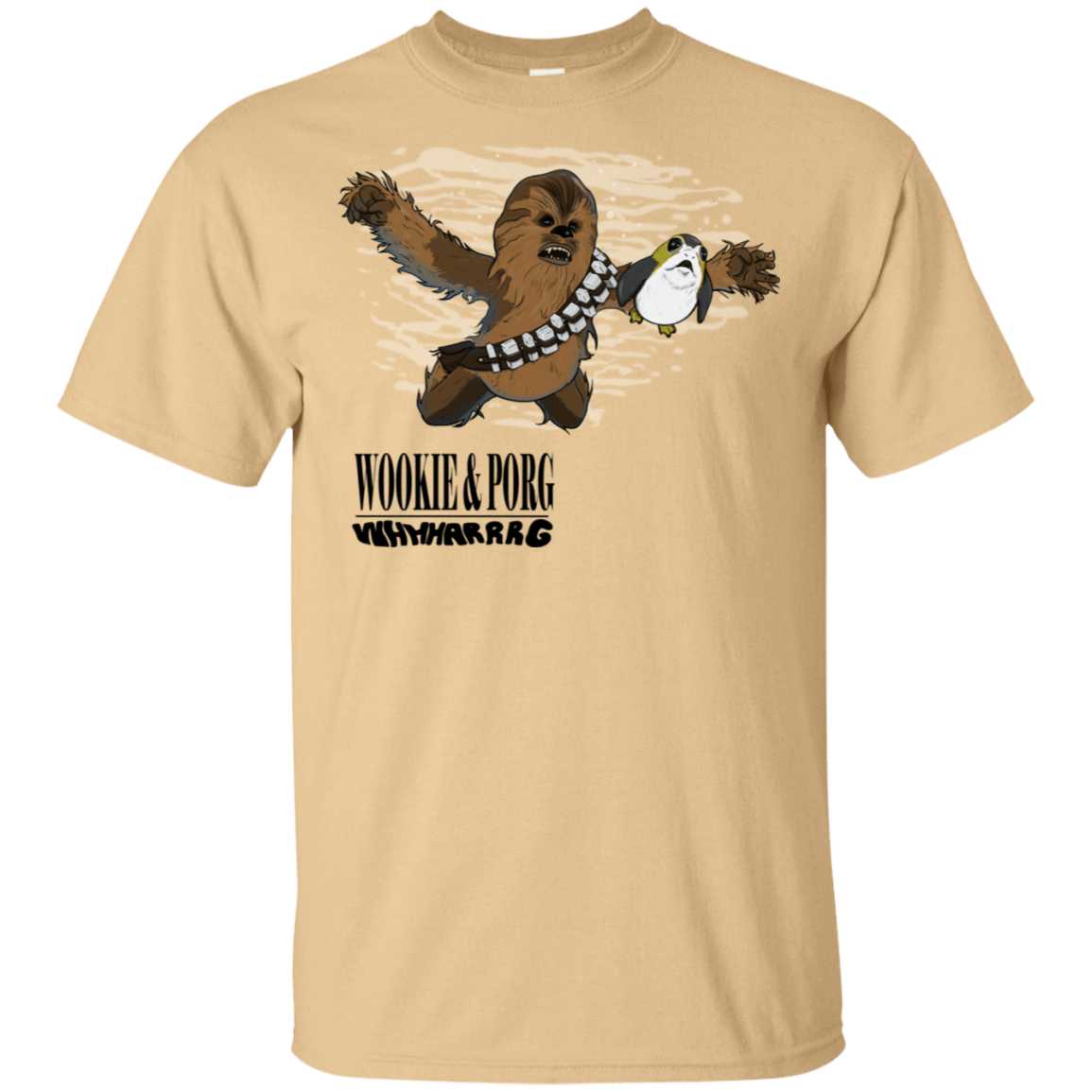 T-Shirts Vegas Gold / S Wookie and Porg T-Shirt