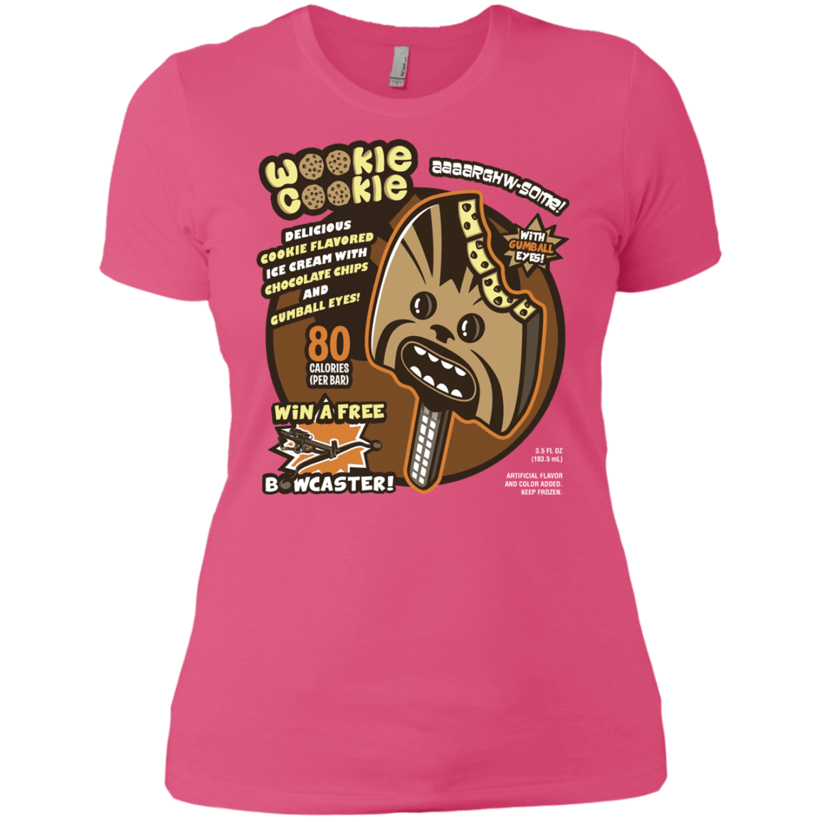 T-Shirts Hot Pink / X-Small Wookie Cookie Women's Premium T-Shirt