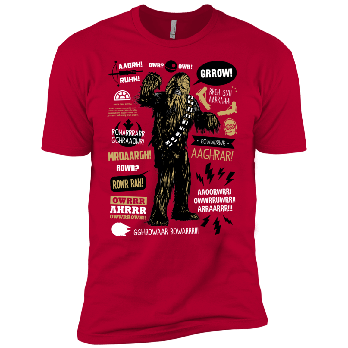 T-Shirts Red / YXS Wookie Famous Quotes Boys Premium T-Shirt