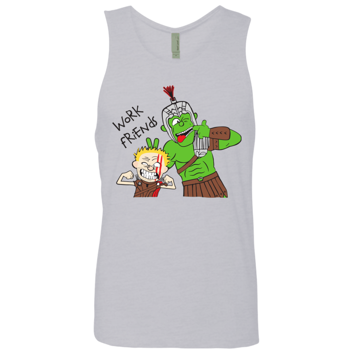 T-Shirts Heather Grey / Small Work Friends Men's Premium Tank Top