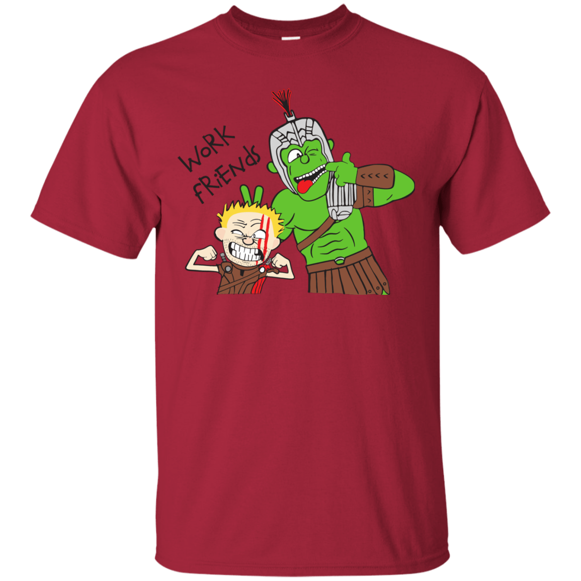 T-Shirts Cardinal / Small Work Friends T-Shirt