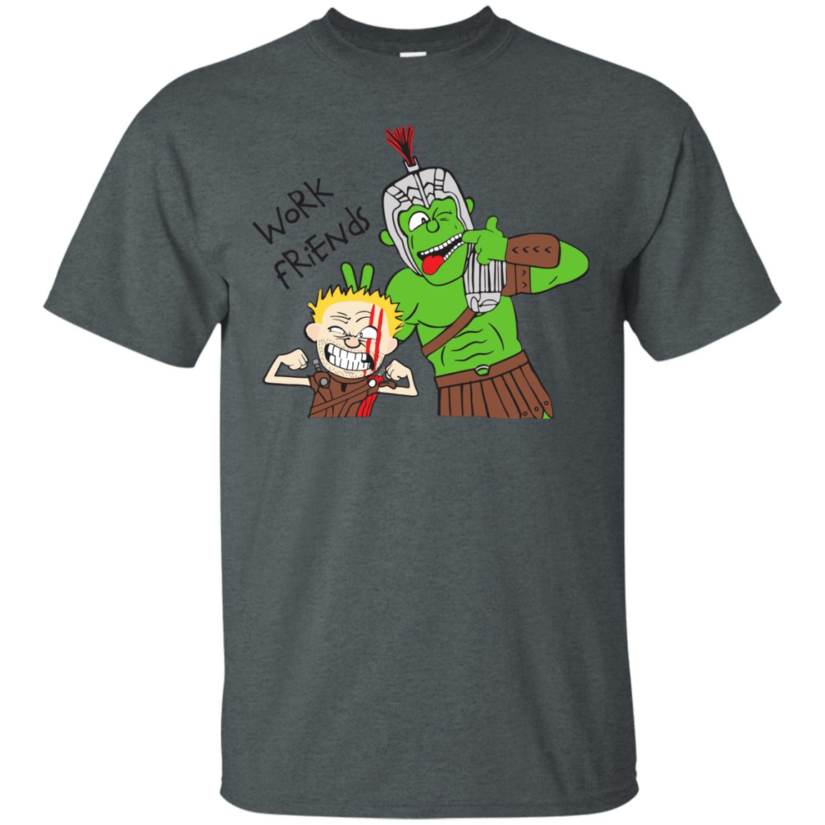 T-Shirts Dark Heather / Small Work Friends T-Shirt