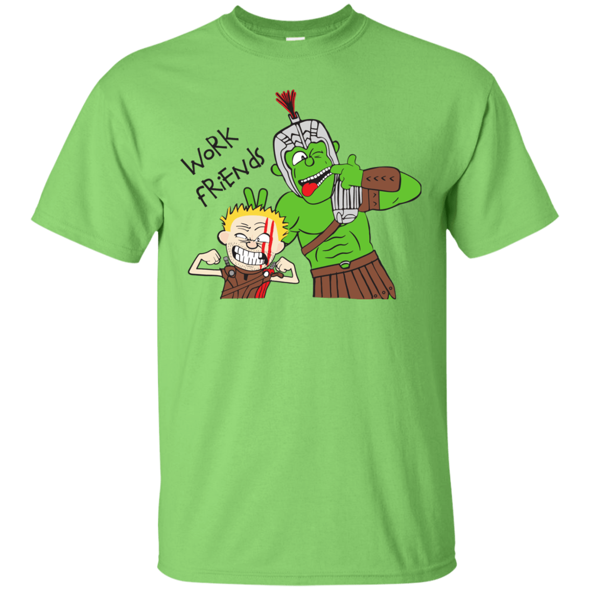 T-Shirts Lime / Small Work Friends T-Shirt