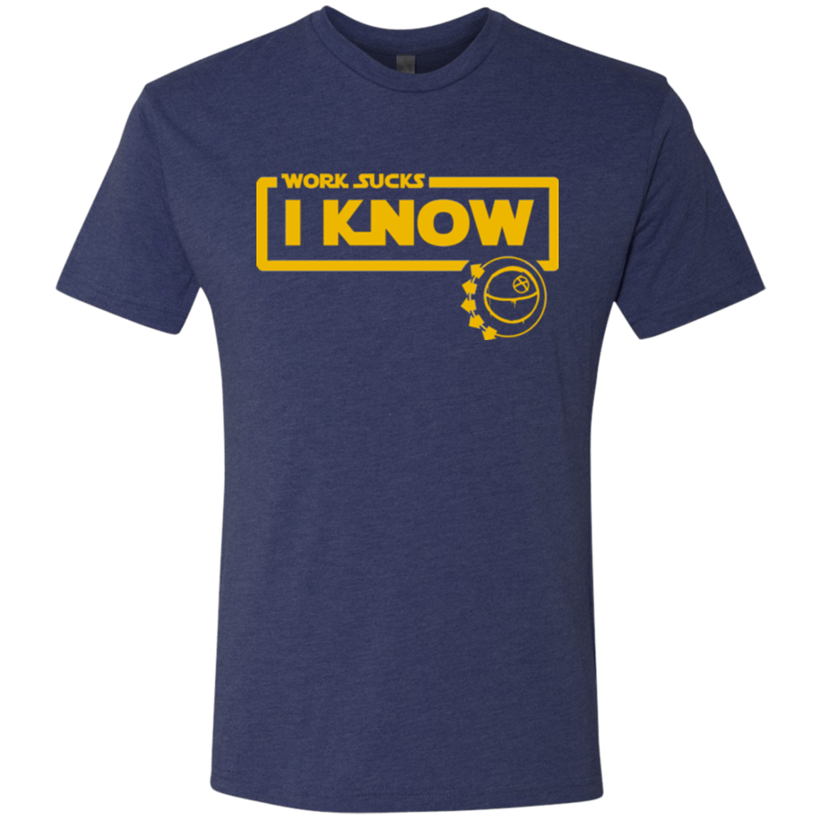 T-Shirts Vintage Navy / Small Work Sucks Men's Triblend T-Shirt