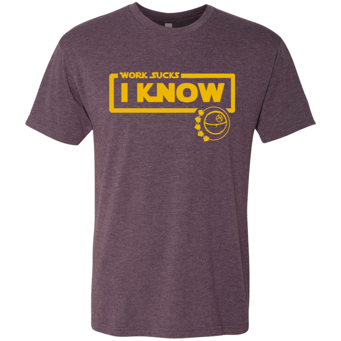 T-Shirts Vintage Purple / Small Work Sucks Men's Triblend T-Shirt