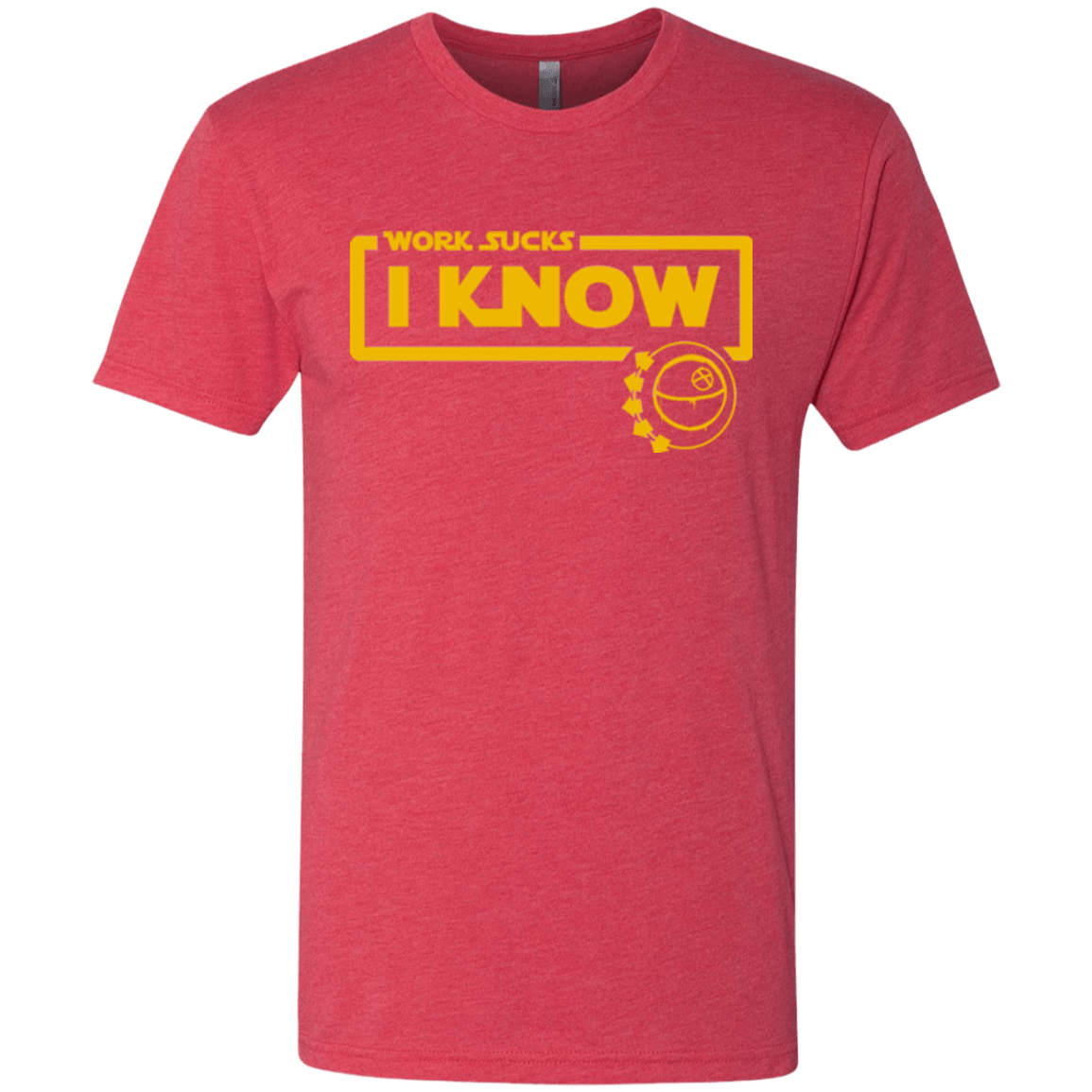 T-Shirts Vintage Red / Small Work Sucks Men's Triblend T-Shirt