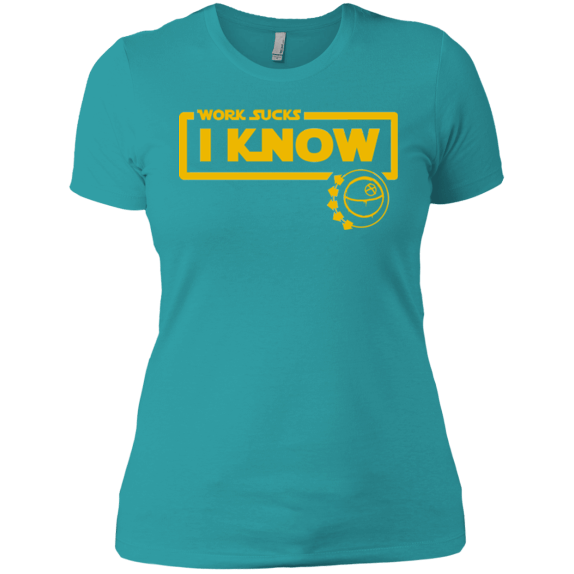 T-Shirts Tahiti Blue / X-Small Work Sucks Women's Premium T-Shirt