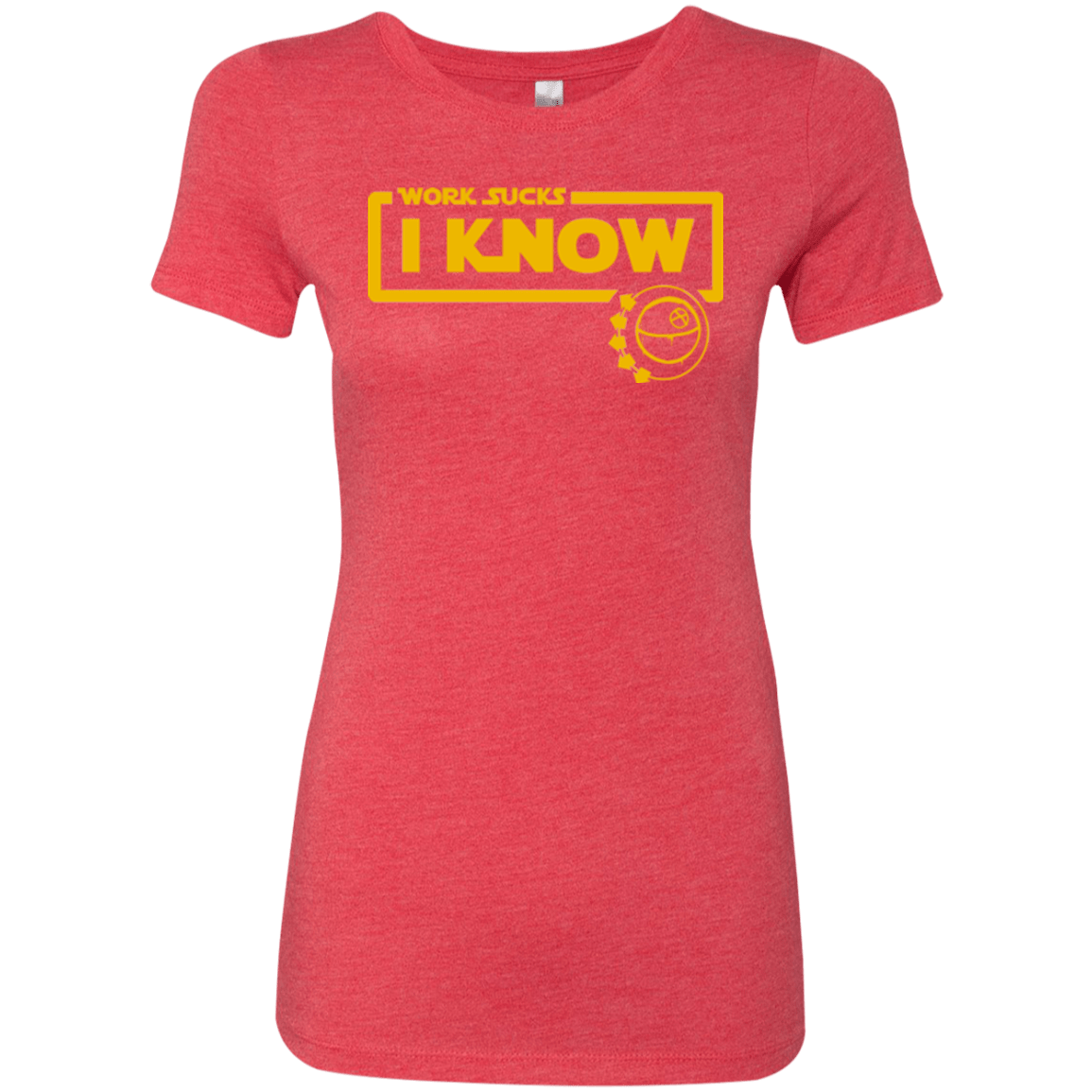 T-Shirts Vintage Red / Small Work Sucks Women's Triblend T-Shirt