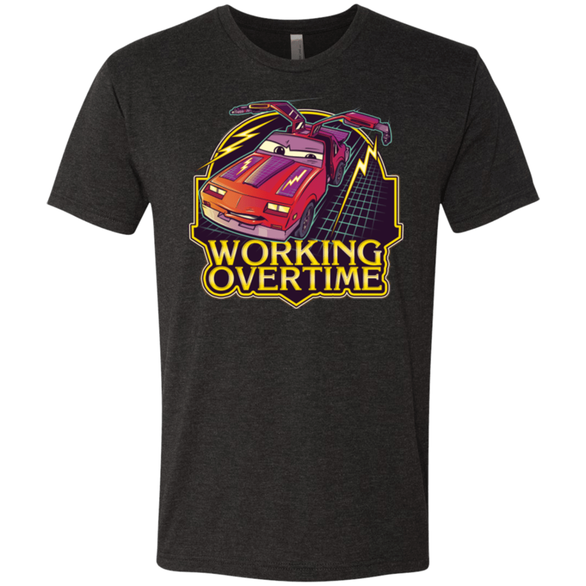 T-Shirts Vintage Black / Small Working Overtime Men's Triblend T-Shirt
