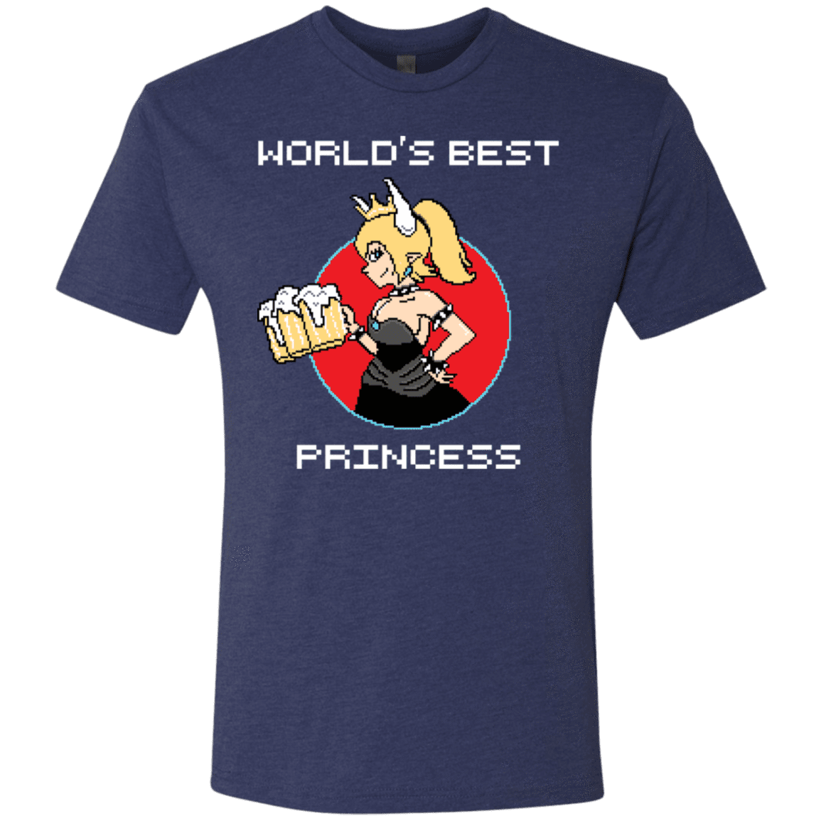 T-Shirts Vintage Navy / S World's Best Princess Men's Triblend T-Shirt