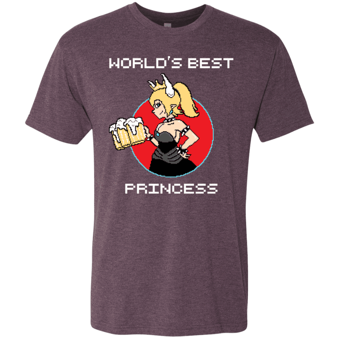 T-Shirts Vintage Purple / S World's Best Princess Men's Triblend T-Shirt