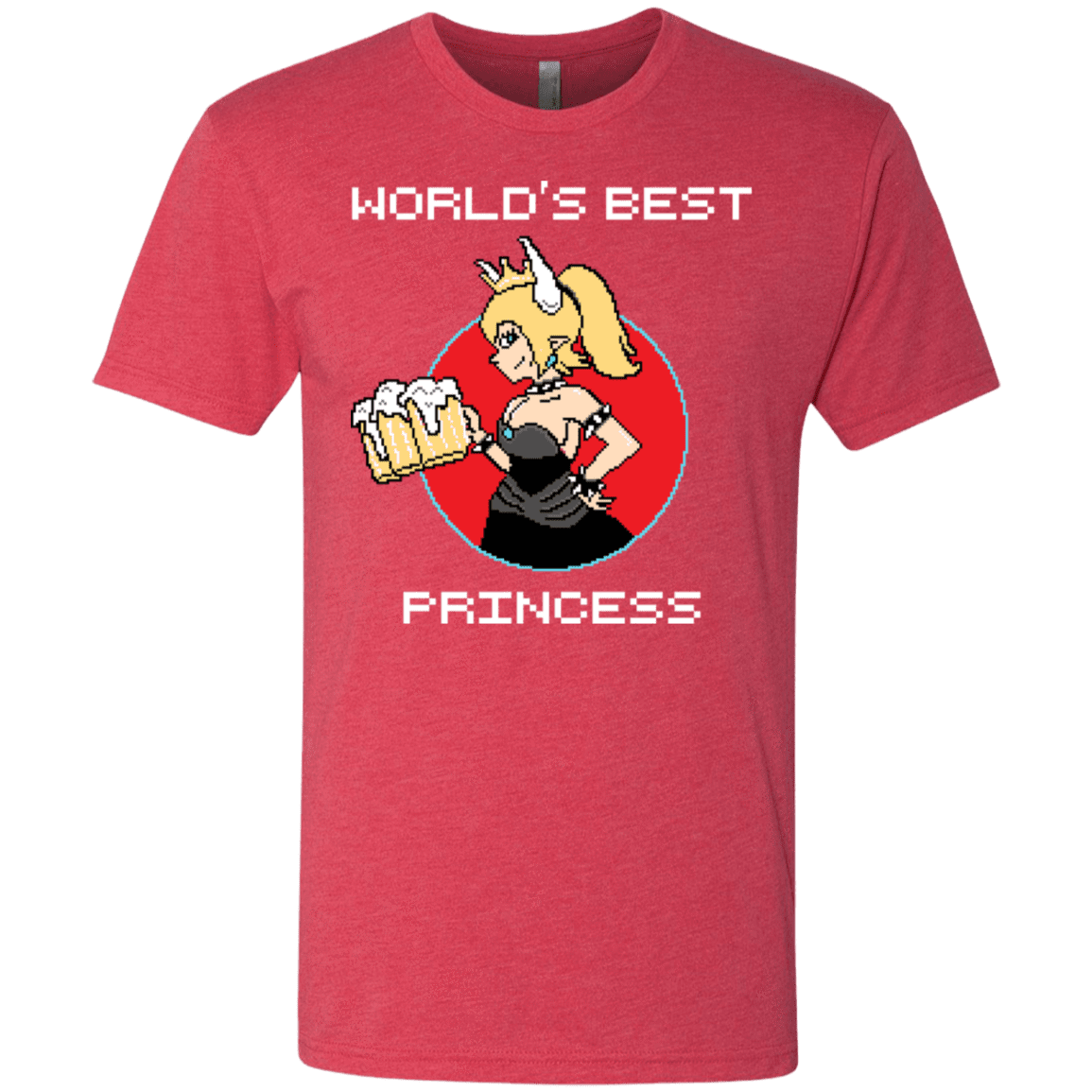T-Shirts Vintage Red / S World's Best Princess Men's Triblend T-Shirt