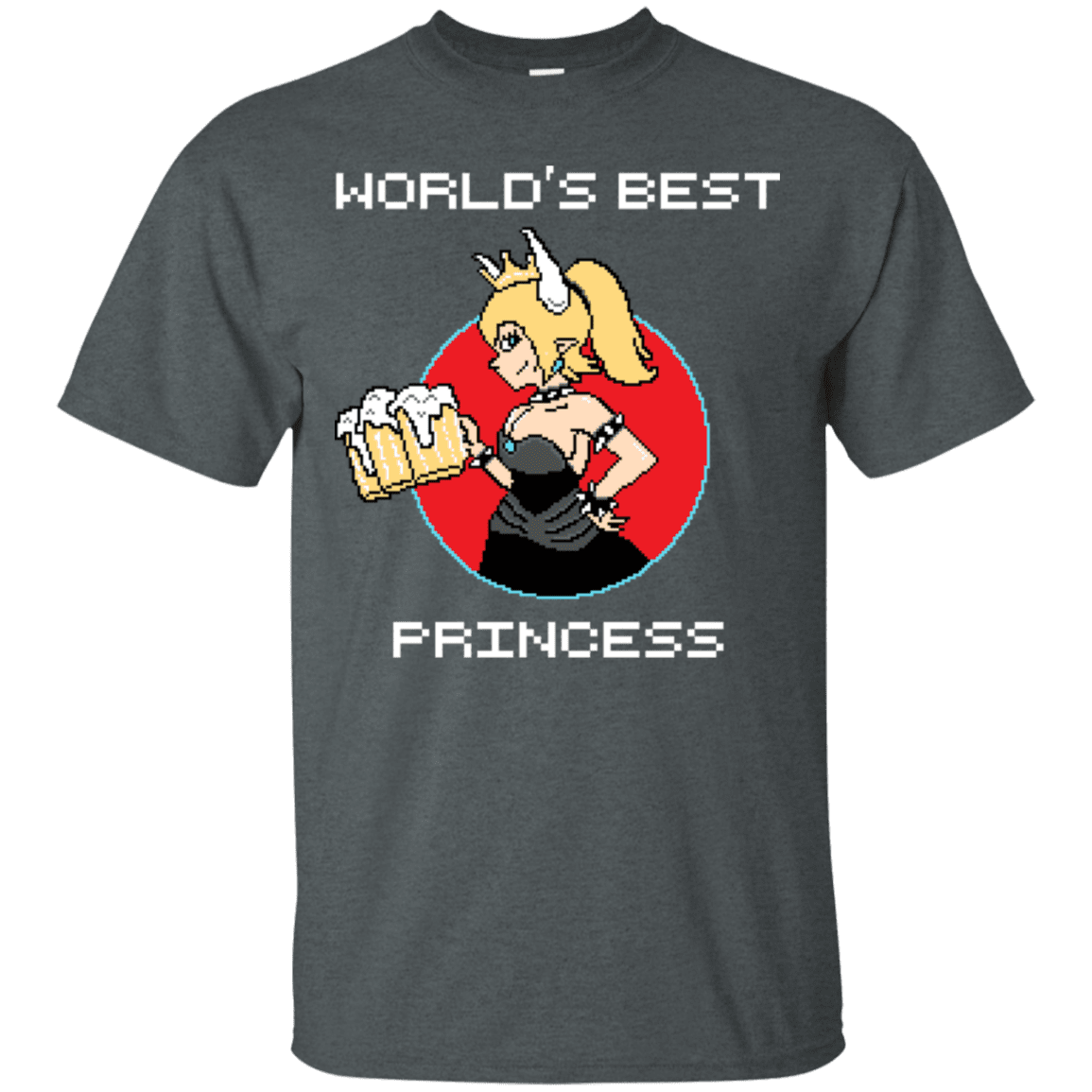 T-Shirts Dark Heather / S World's Best Princess T-Shirt