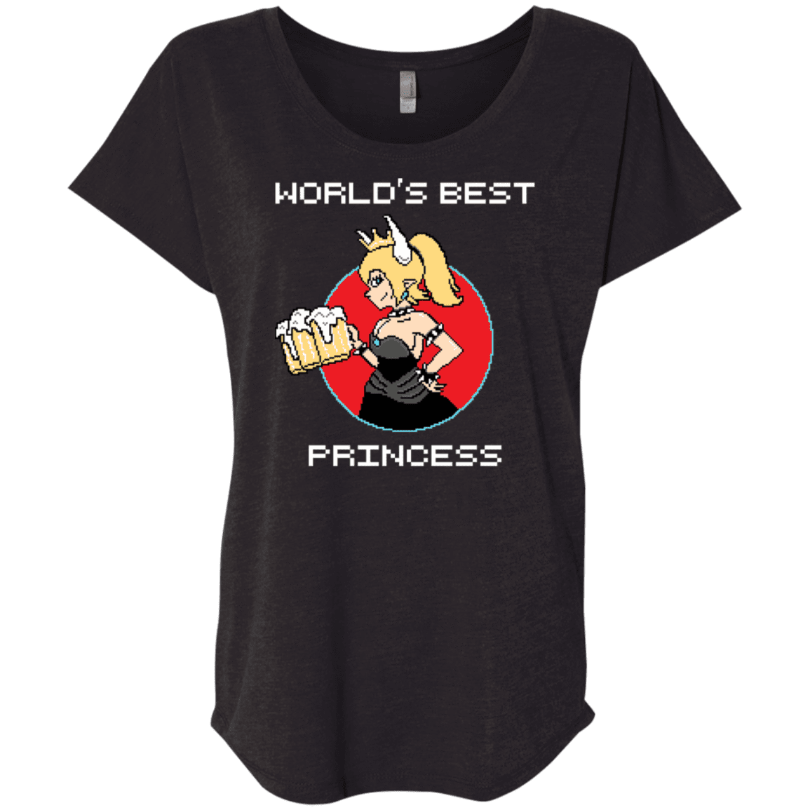 T-Shirts Vintage Black / X-Small World's Best Princess Triblend Dolman Sleeve
