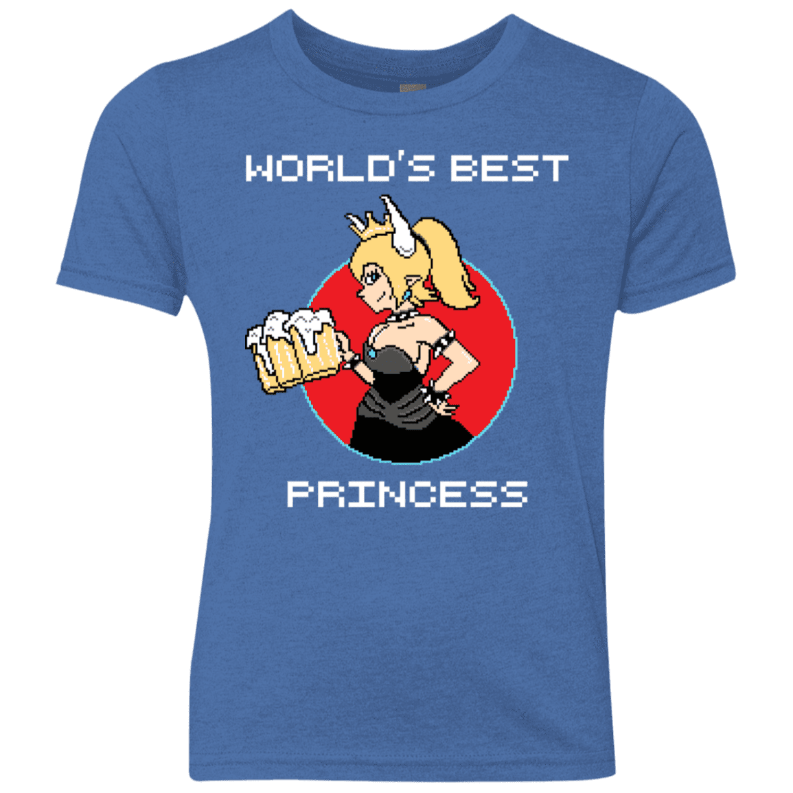 T-Shirts Vintage Royal / YXS World's Best Princess Youth Triblend T-Shirt