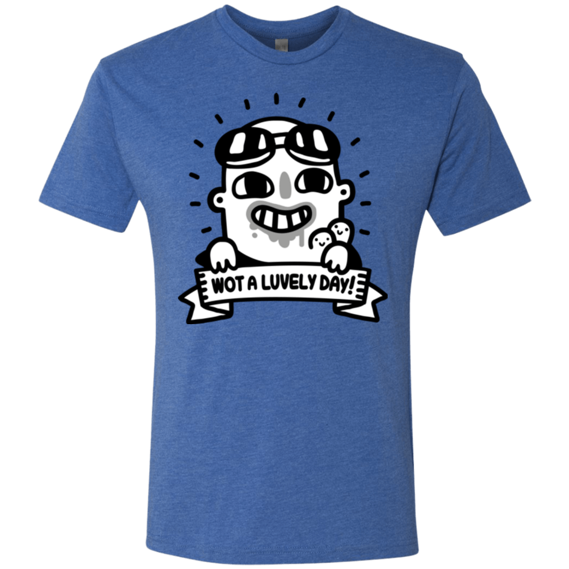 T-Shirts Vintage Royal / Small Wot A Luvely Day Men's Triblend T-Shirt
