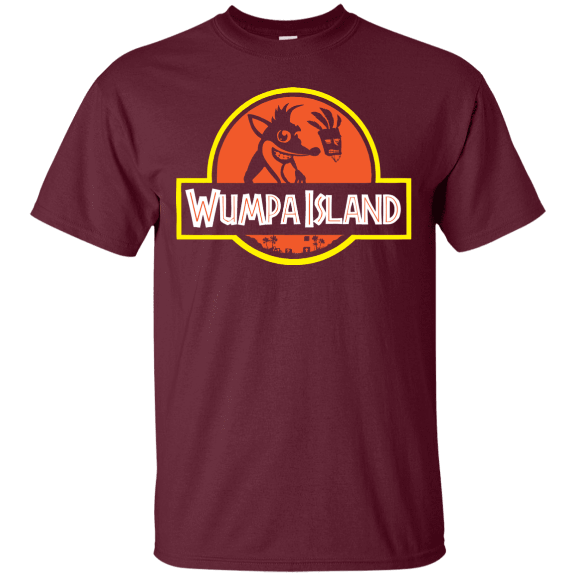 T-Shirts Maroon / S Wumpa Island T-Shirt