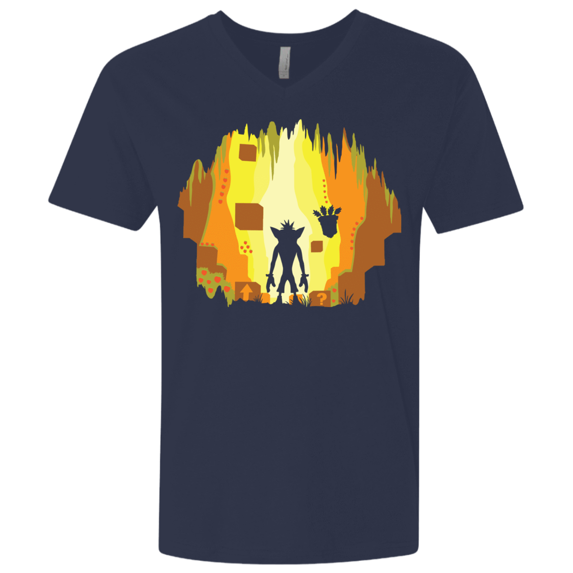 T-Shirts Midnight Navy / X-Small Wumpa World Men's Premium V-Neck