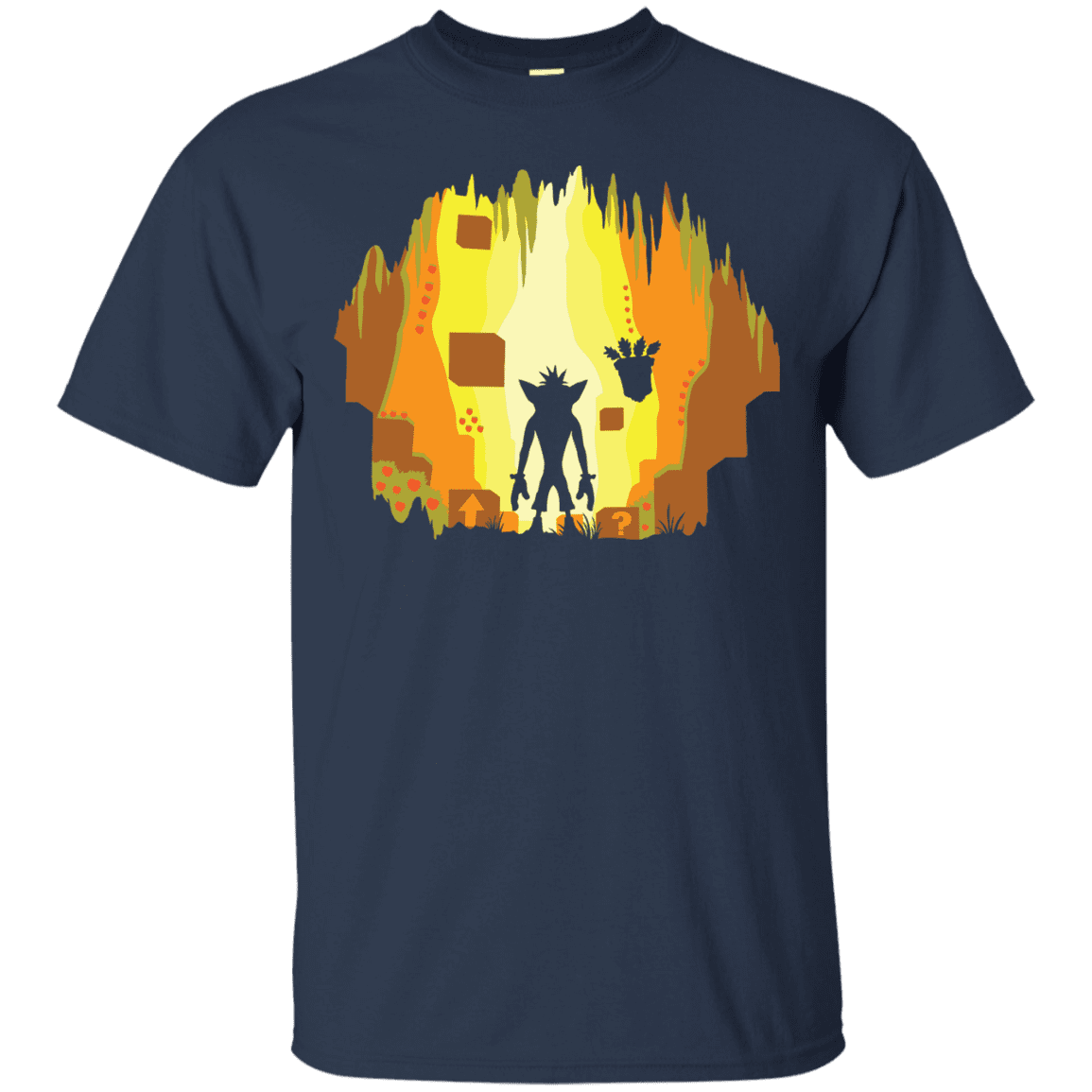 T-Shirts Navy / S Wumpa World T-Shirt
