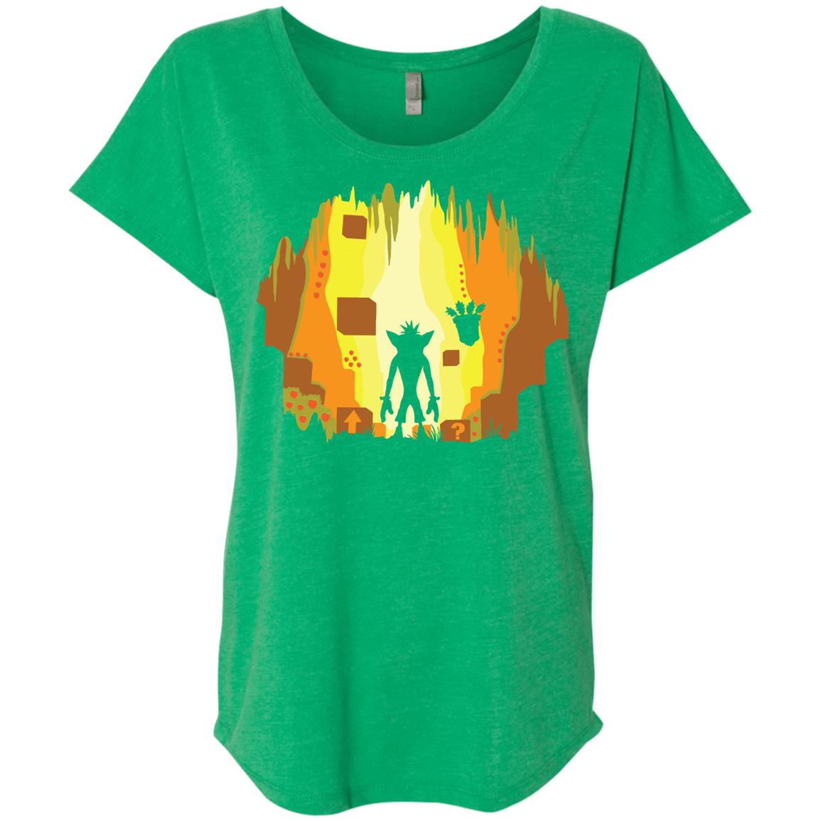 Wumpa World Triblend Dolman Sleeve