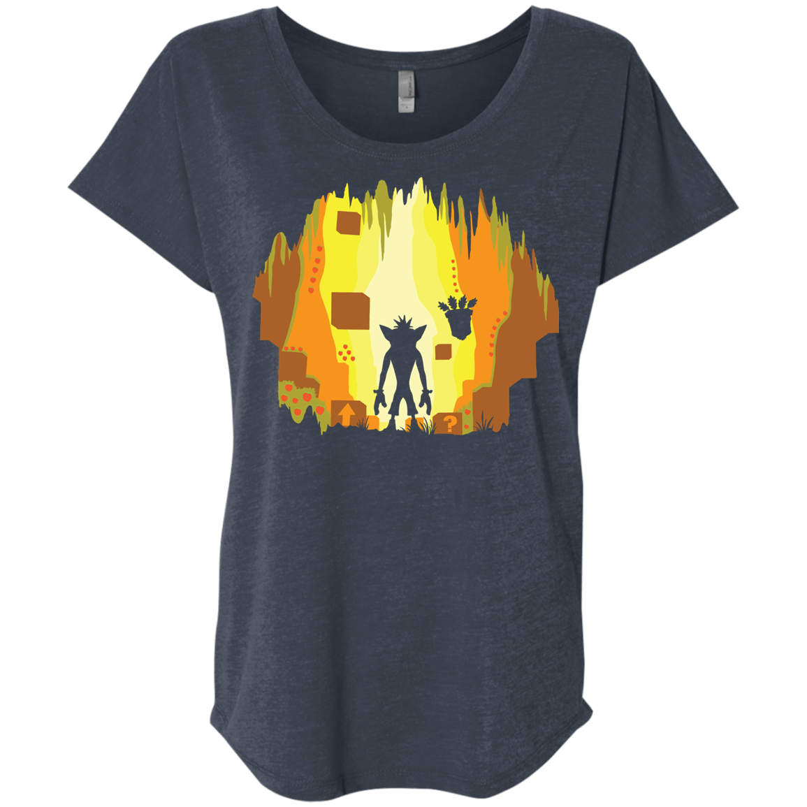 Wumpa World Triblend Dolman Sleeve