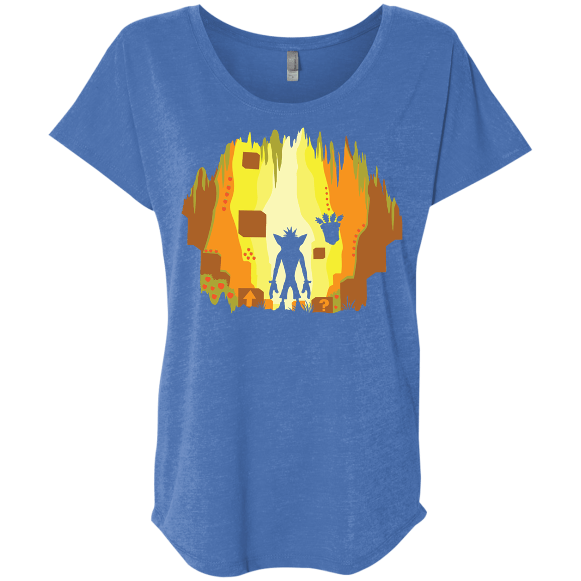 Wumpa World Triblend Dolman Sleeve