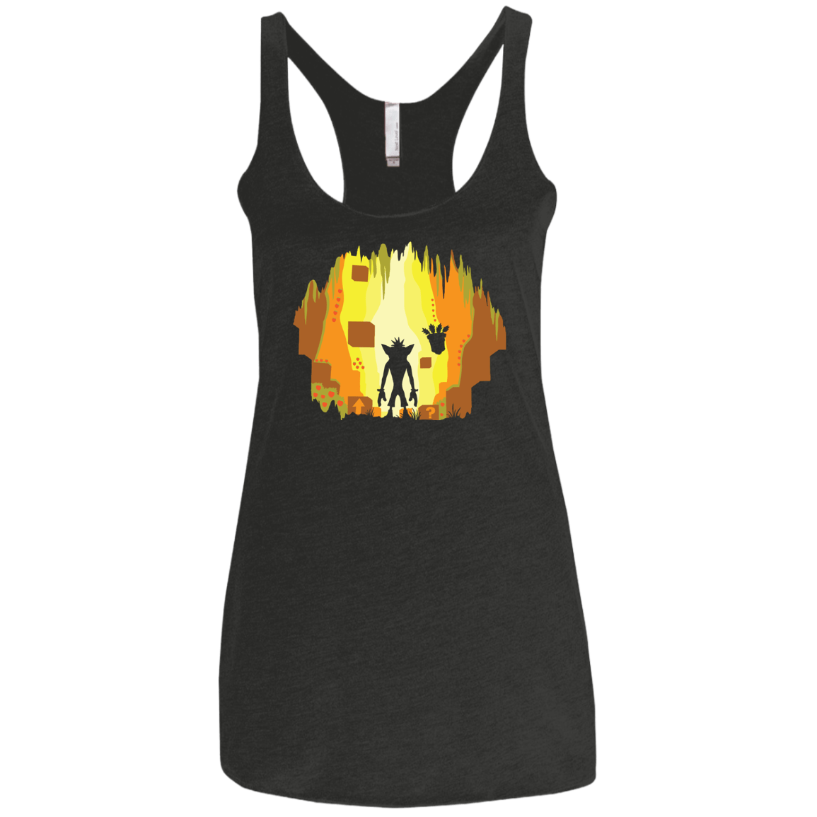 Wumpa World Women's Triblend Racerback Tank